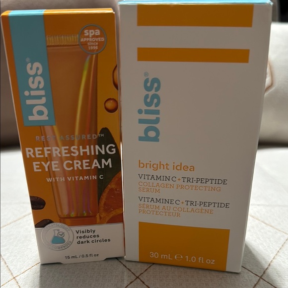 Bliss Refreshing Eye Cream with Vitamin C & vitamin C Tri-peptide SET NEW 🆕